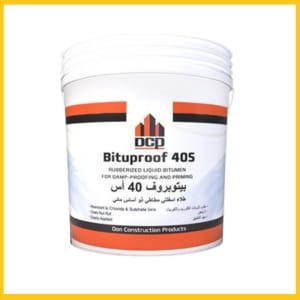DCP Bituproof 40S – Water-Based Bituminous Damp & Waterproofing Coating (15 L) – طلاء إسفلتي مائي لعزل الرطوبة والمياه